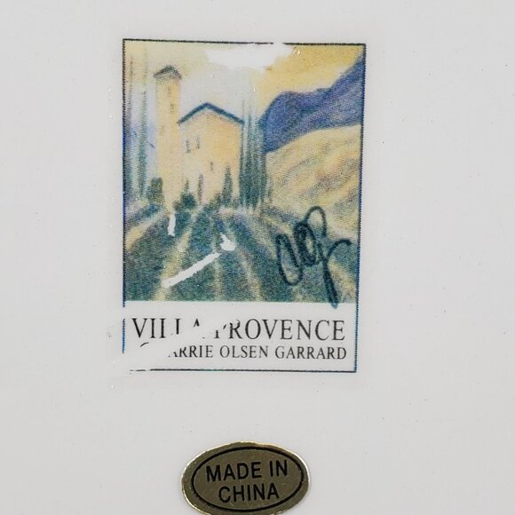 Set of 2 Carrie Olsen Garrard "Villa Provence" Ceramic Wine Plates - Handcrafted - Picture 5 of 8